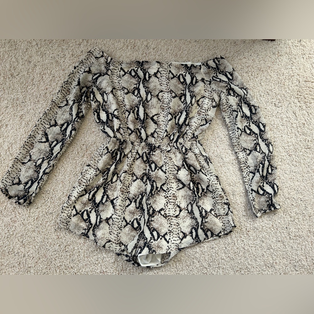 Over the shoulder romper